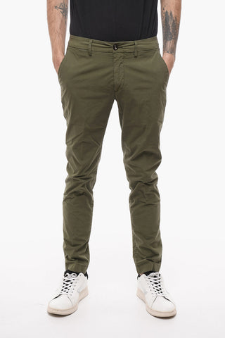 NEW TOWN Stretch Cotton Slim Fit Chinos Pants