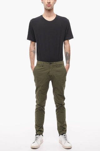 NEW TOWN Stretch Cotton Slim Fit Chinos Pants