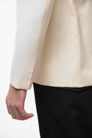 UNISEX MM4 Mohair Blend Double-breasted Blazer with Peak Lapel