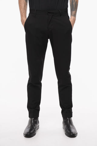 MYK Cropped Trousers with Satin Detail