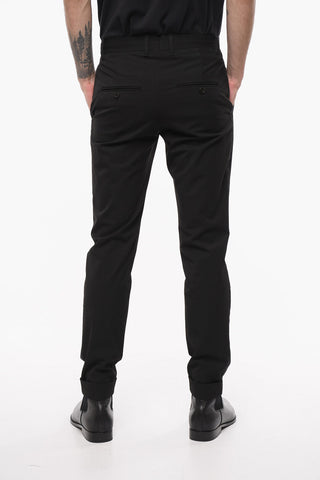 MYK Cropped Trousers with Satin Detail