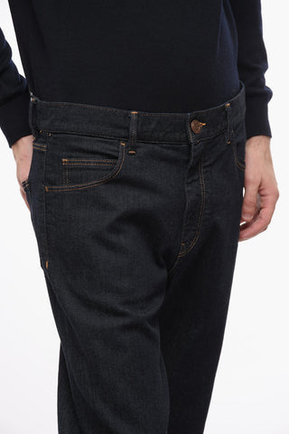Slim-fit Denims with Dark Wash 17,5cm