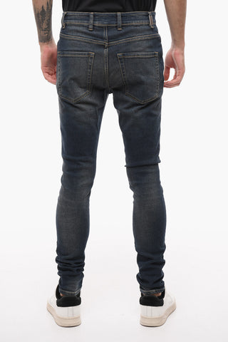 Stretch Denim Slim Fit Jeans 14cm