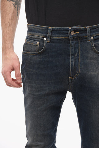 Stretch Denim Slim Fit Jeans 14cm