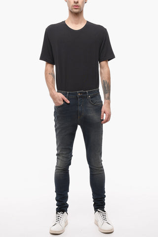 Stretch Denim Slim Fit Jeans 14cm