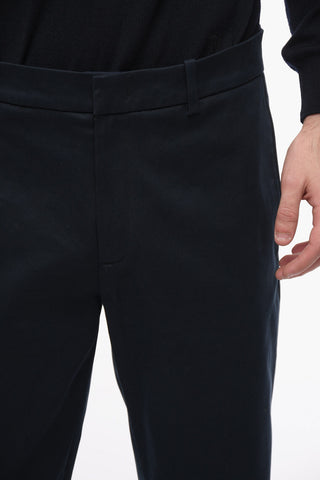 Pantaloni Chino in Twill di Cotone con Logo