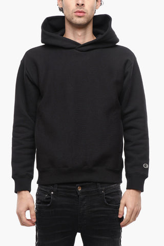 Ecological Cotton Blend Monochrome Hoodie