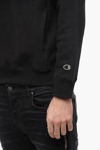 Ecological Cotton Blend Monochrome Hoodie