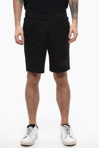 EA7 EMPORIO Fleece Shorts with Tob-sur-ton Logo