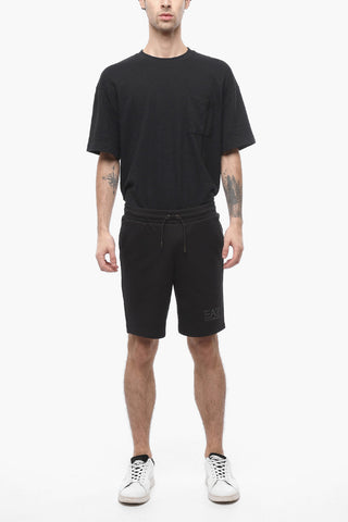 EA7 EMPORIO Fleece Shorts with Tob-sur-ton Logo
