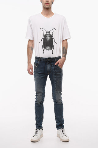 KROOLEY Jogger Denims with Stonewashed Effect