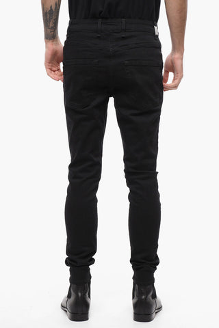 Stretch Denim Slim Fit Jeans 14cm