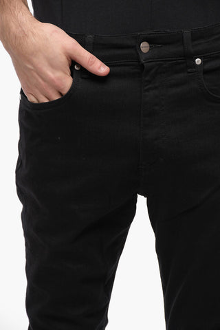 Stretch Denim Slim Fit Jeans 14cm