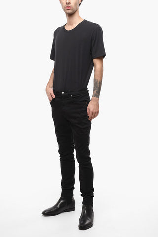 Stretch Denim Slim Fit Jeans 14cm