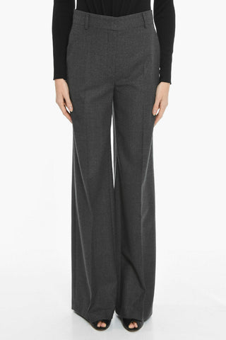 Wool High Waisted Palazzo Pants