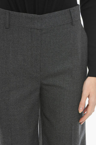 Wool High Waisted Palazzo Pants
