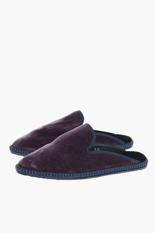 Velvet Sabot Furlane with Contrast Trims