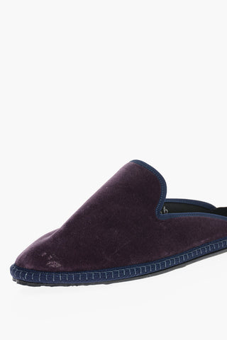 Velvet Sabot Furlane with Contrast Trims