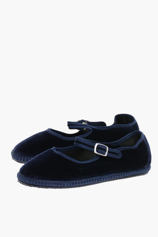 Velvet Mary Jane Ballet Flat