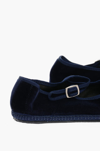 Velvet Mary Jane Ballet Flat