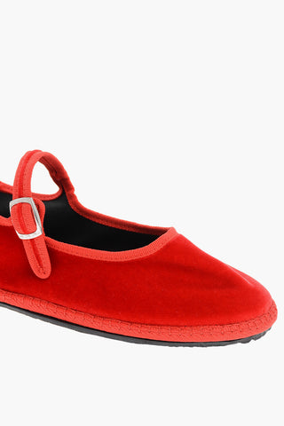 Ballerine Mary Jane in Velour 