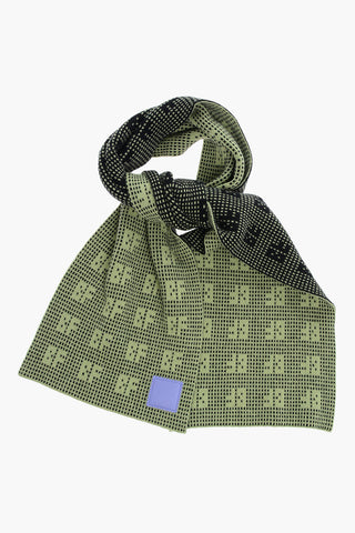 Two-Tone Jacquard GRID Scarf