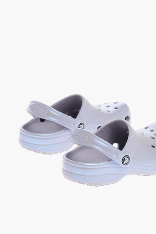 Iridescent Effect CLASSIC 4 HER Clogs with Cut-Out Details