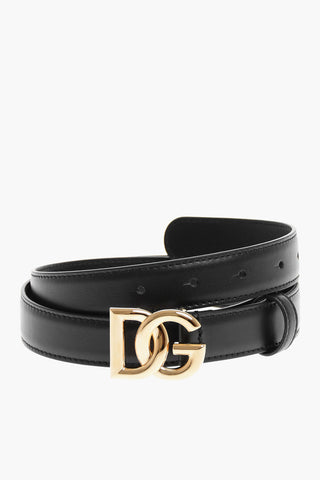 Leather Belt with Golden Buckle 25mm