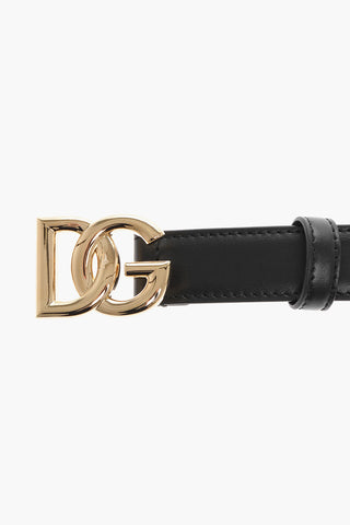 Leather Belt with Golden Buckle 25mm