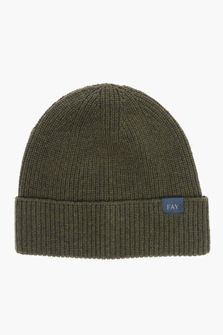 Beanie in Lana Vergine a Tinta Unita