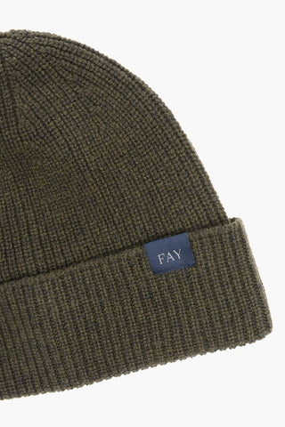 Beanie in Lana Vergine a Tinta Unita