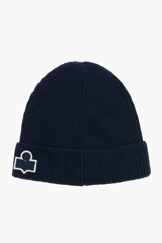 Ribbed Merino Wool BAYLE Beanie with Embroidered Logo