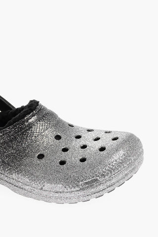 Clogs CLASSIC Glitter Con Interno in Ecopelliccia