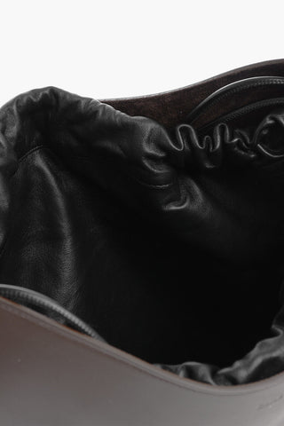 Leather MATE Hobo Bag with Golden Detail and Removable Pouch