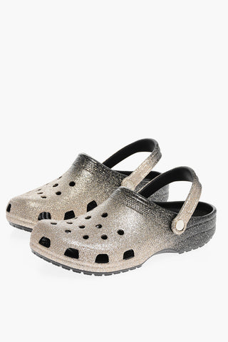 Glitter CLASSIC OMBRE Clogs With Cut-Out Details