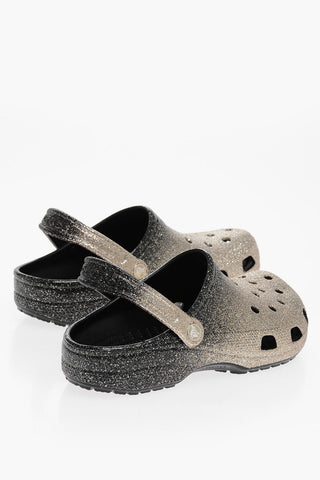 Glitter CLASSIC OMBRE Clogs With Cut-Out Details