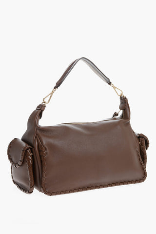 Leather NAHIR Shoulder Bag with Braided Details