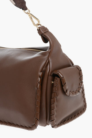 Leather NAHIR Shoulder Bag with Braided Details