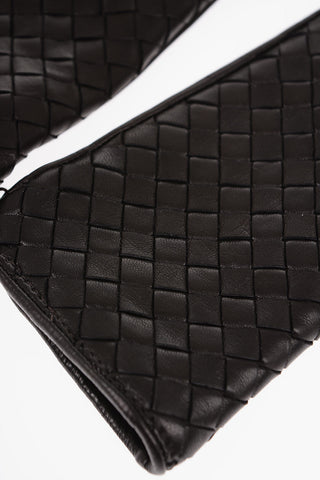 Braided Leather Gloves with Cashmere Lining