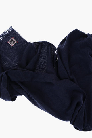 Sciarpa in Lana e Cashmere con Frange