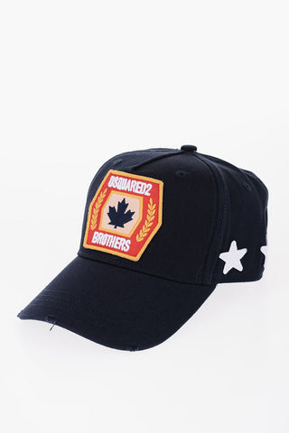 Cotton-Gabardine Cap with Patches