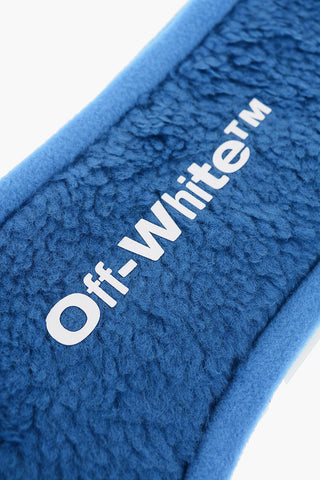 Fascia in Pile a Tinta Unita con Logo Stampato