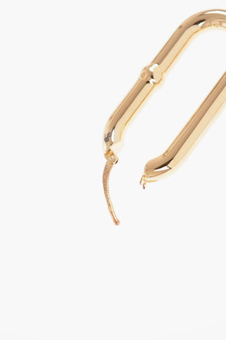 Silver Oval-Shaped Earrings