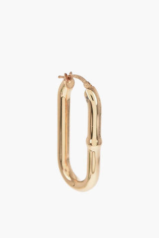 Silver Oval-Shaped Earrings