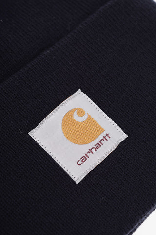 Beanie in Tinta Unita con Logo a Toppa