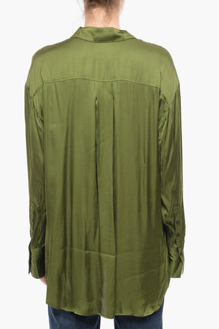 Asymmetrical Satin JENKA Shirt
