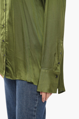 Asymmetrical Satin JENKA Shirt