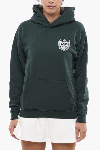 Brushed Cotton Hoodie with Contrasting Print
