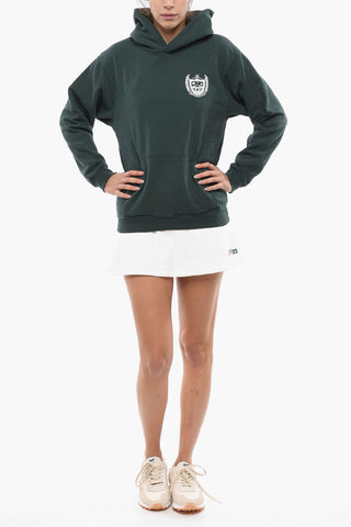 Brushed Cotton Hoodie with Contrasting Print