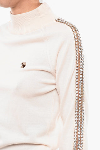 Turtleneck TWO CRYSTALS Wool Sweater